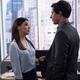Eva Longoria (left), Andy Samberg